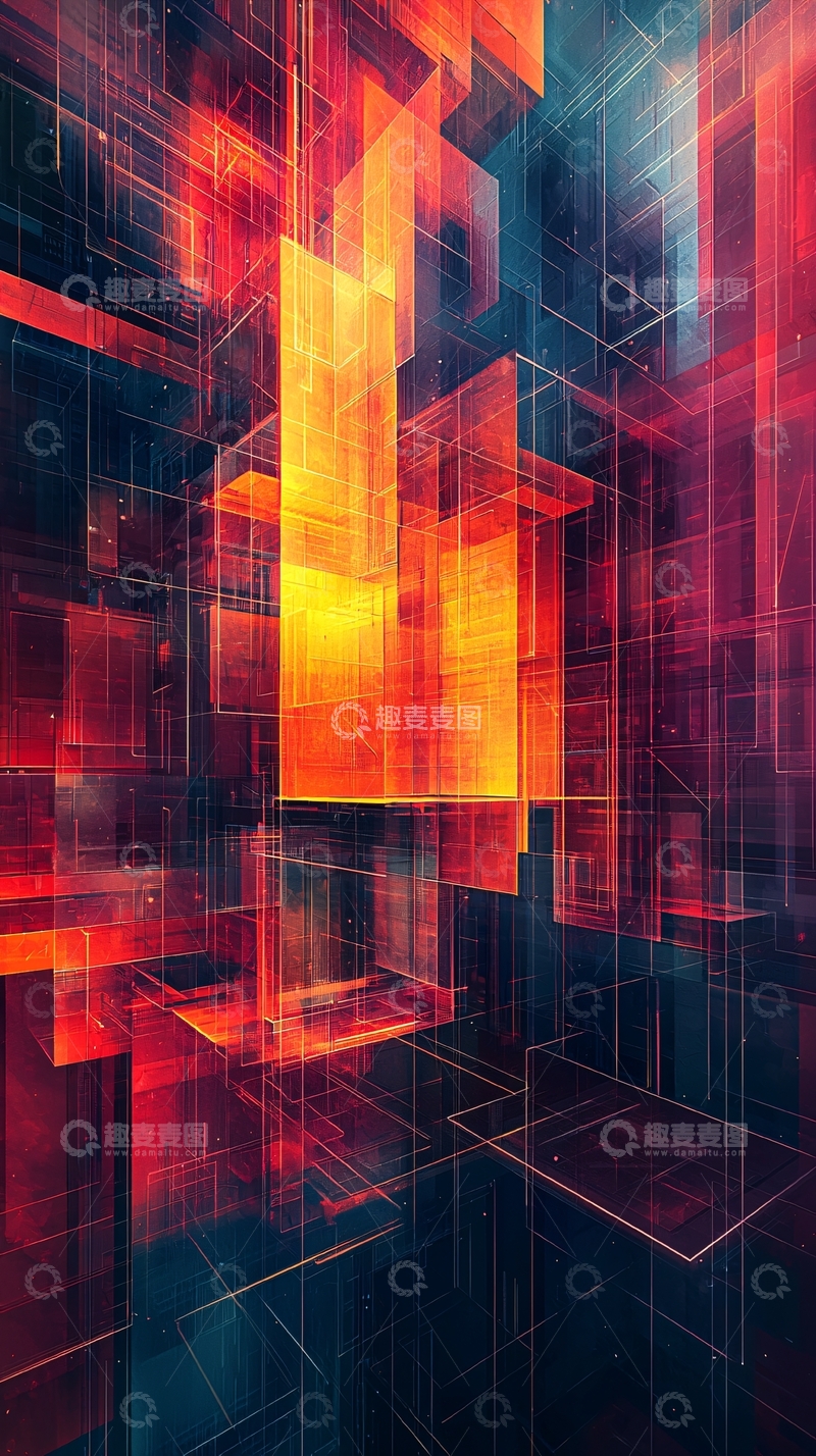 高清大图下载【趣麦麦图】抽象几何图形