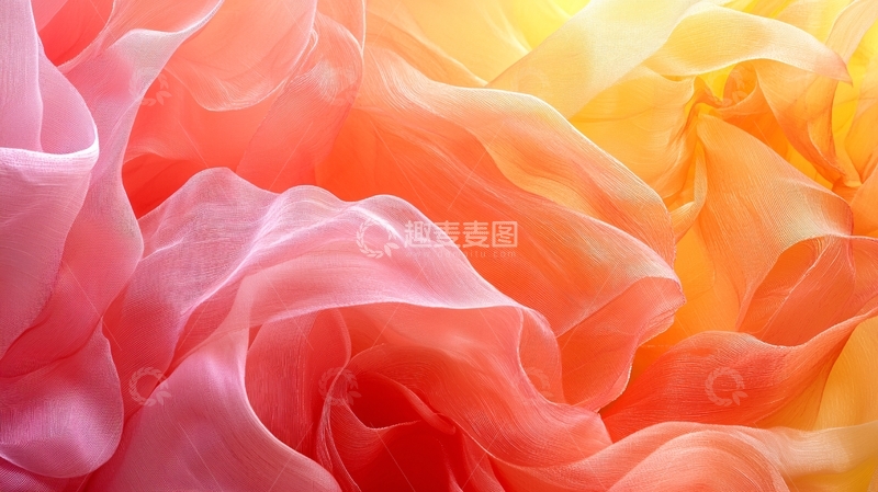 高清大图下载【趣麦麦图】柔和渐变丝绸质感