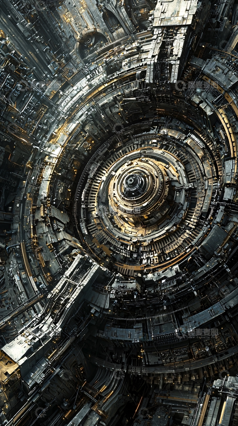 高清大图下载【趣麦麦图】抽象金属结构