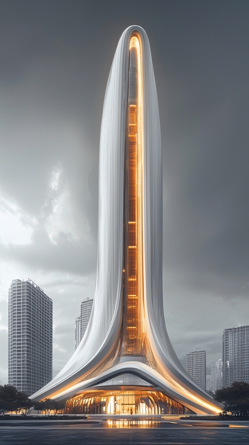 流线型摩天大楼