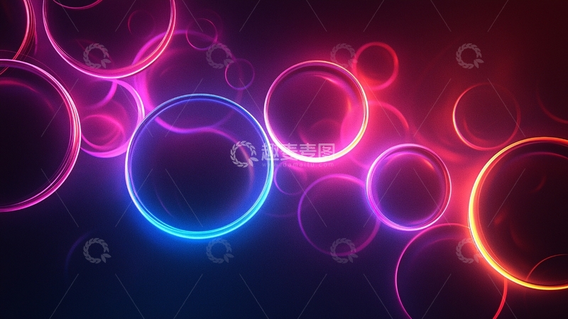 高清大图下载【趣麦麦图】霓虹光晕