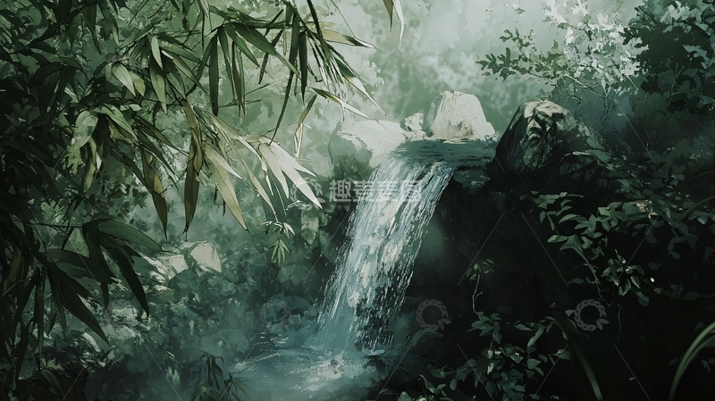 高清大图下载【趣麦麦图】瀑布30