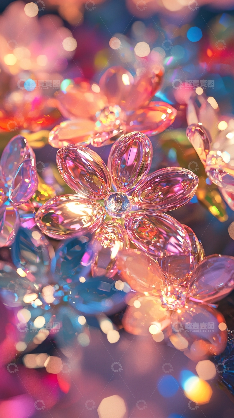 高清大图下载【趣麦麦图】梦幻水晶花灯