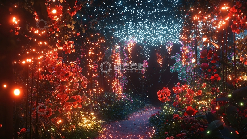 高清大图下载【趣麦麦图】梦幻光影森林