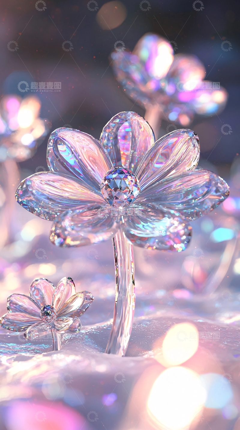 高清大图下载【趣麦麦图】水晶花