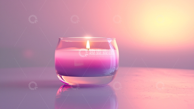 高清大图下载【趣麦麦图】粉色蜡烛