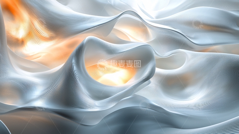 高清大图下载【趣麦麦图】光滑柔软的白色织物