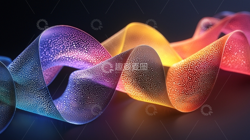 高清大图下载【趣麦麦图】彩色丝带