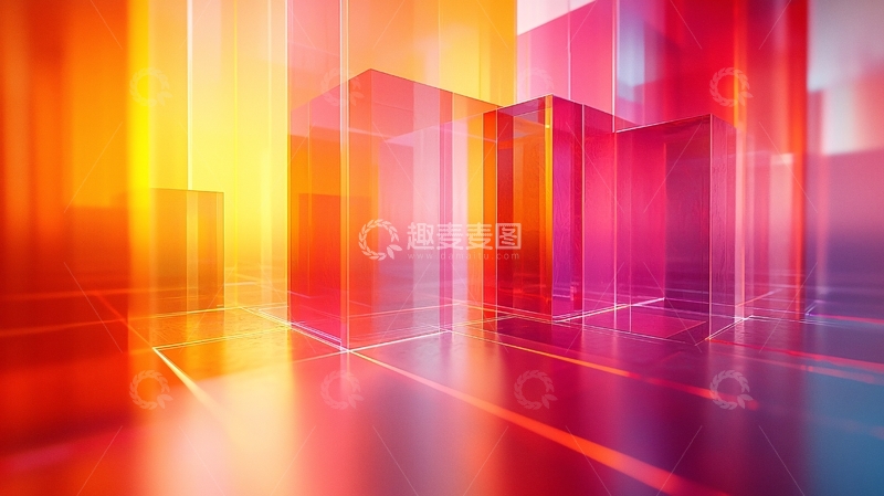 高清大图下载【趣麦麦图】抽象几何背景