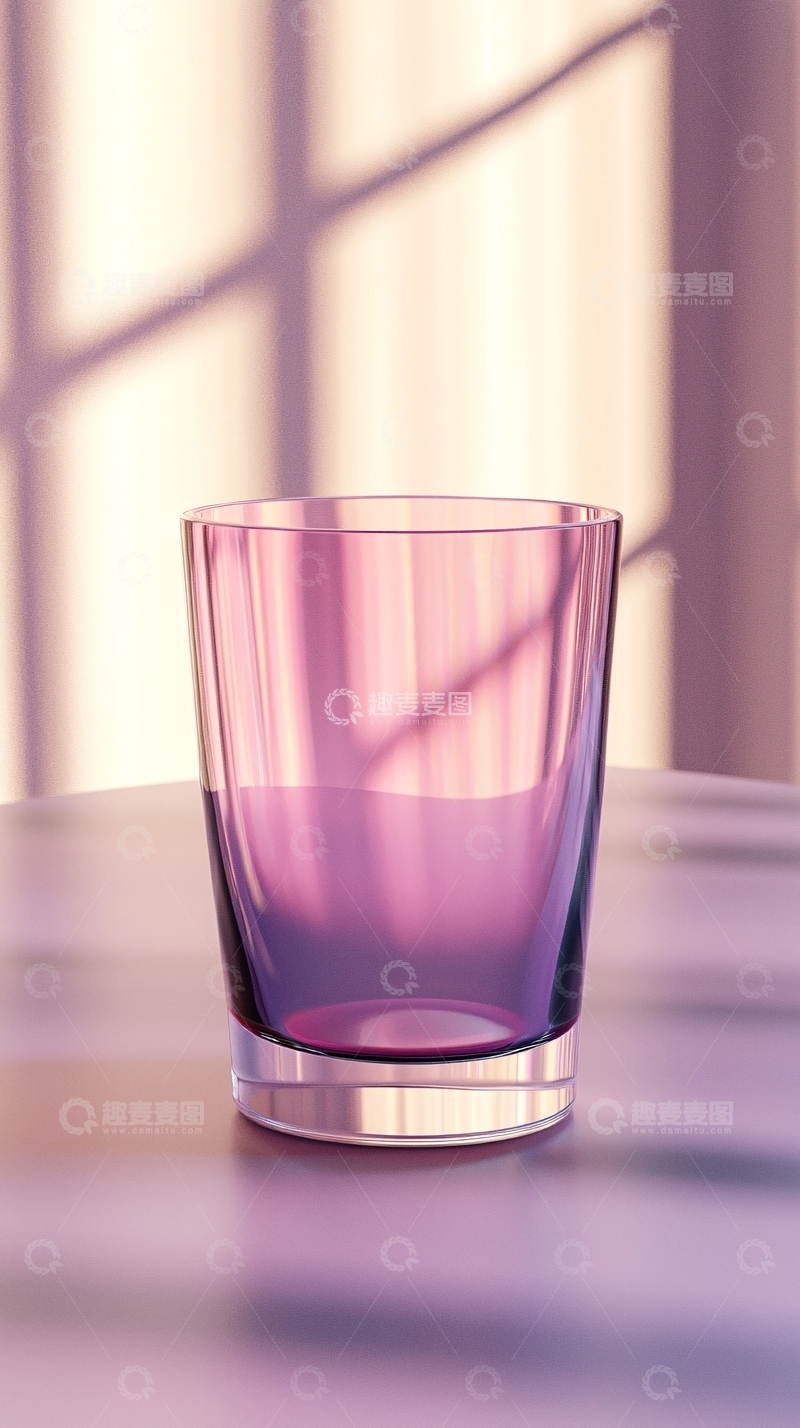 高清大图下载【趣麦麦图】紫色玻璃杯