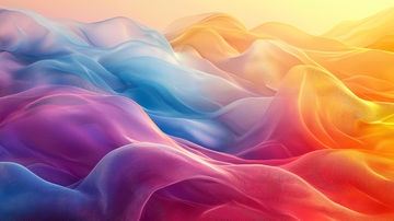 彩色丝绸质感