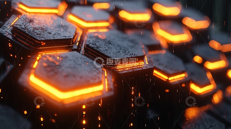 高清大图下载【趣麦麦图】蜂巢状金属结构