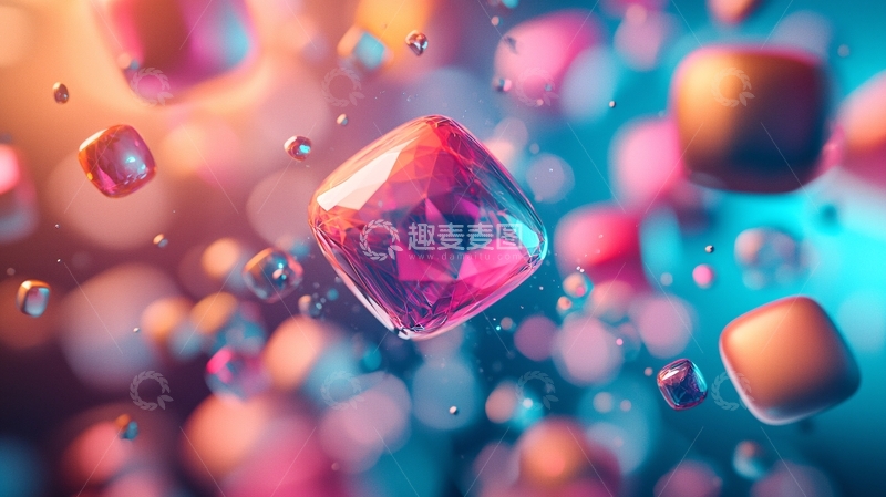 高清大图下载【趣麦麦图】漂浮的宝石