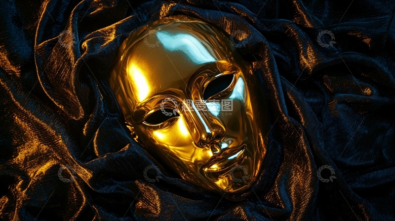 高清大图下载【趣麦麦图】金色面具