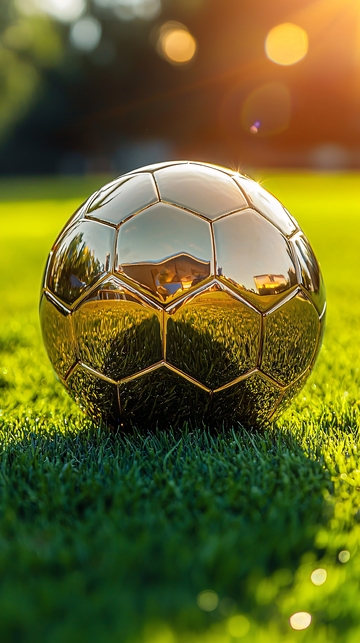 金色足球草地阳光