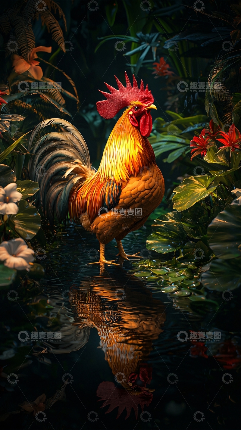 高清大图下载【趣麦麦图】公鸡