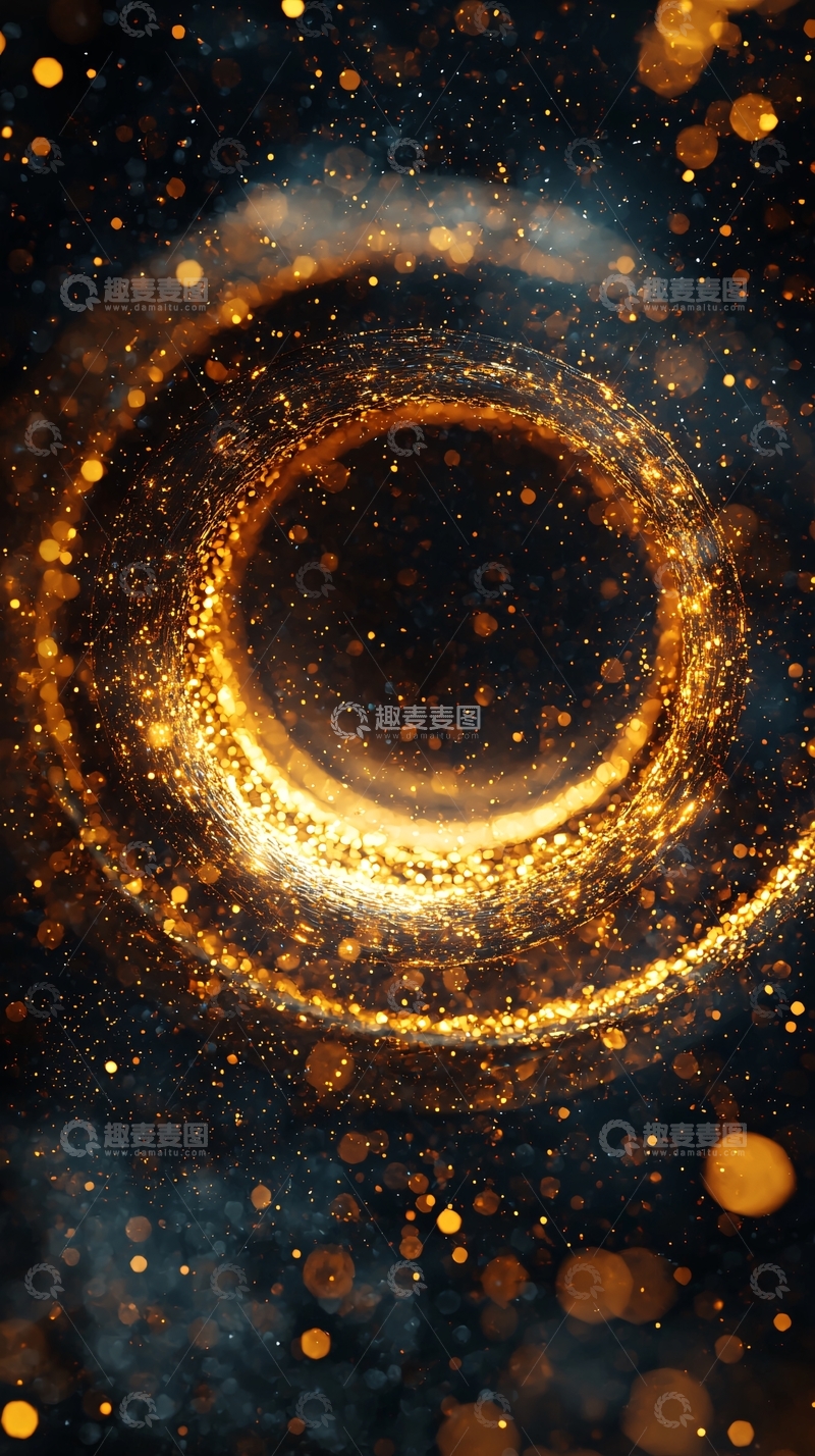 高清大图下载【趣麦麦图】金色漩涡