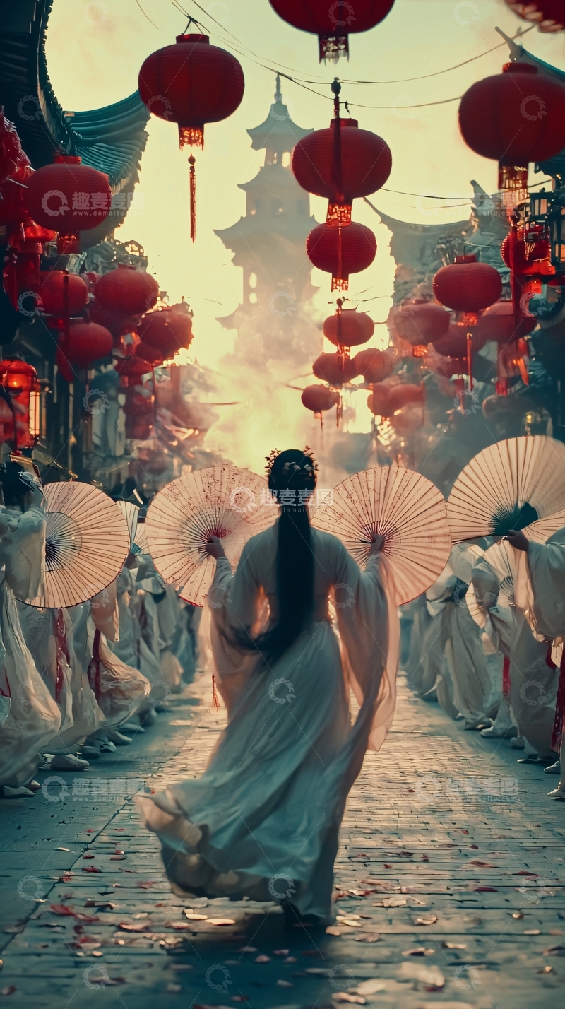 高清大图下载【趣麦麦图】古风女子