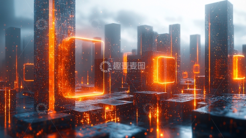 高清大图下载【趣麦麦图】未来都市