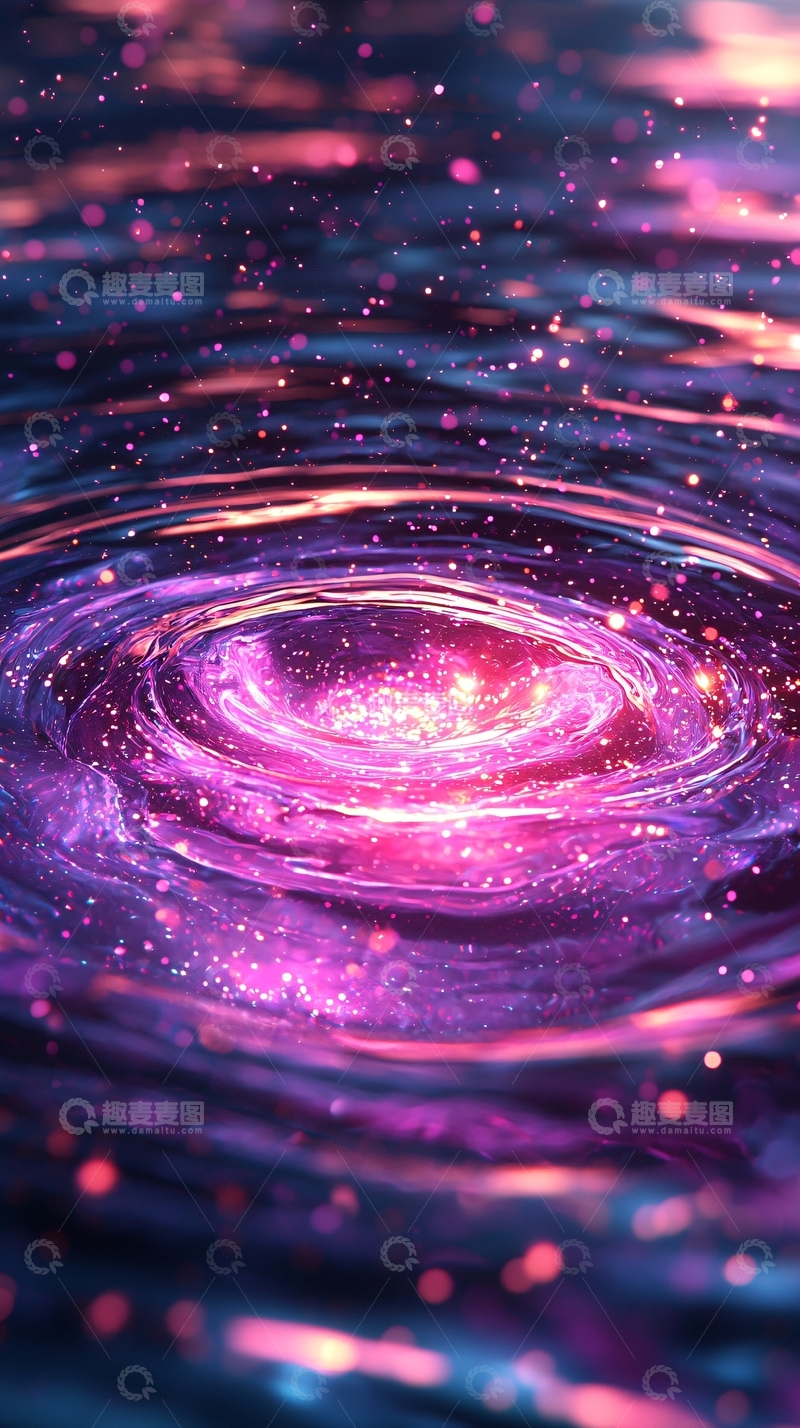 高清大图下载【趣麦麦图】抽象星云漩涡