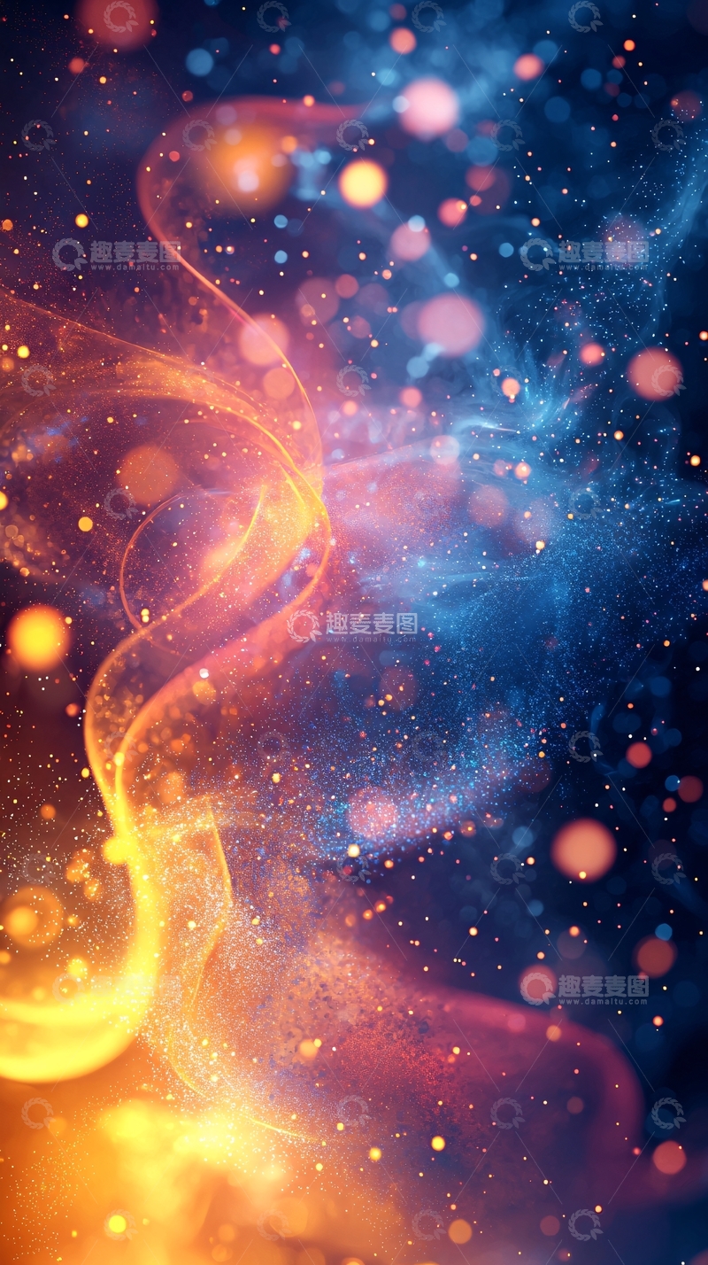 高清大图下载【趣麦麦图】火焰与星空交织的梦幻