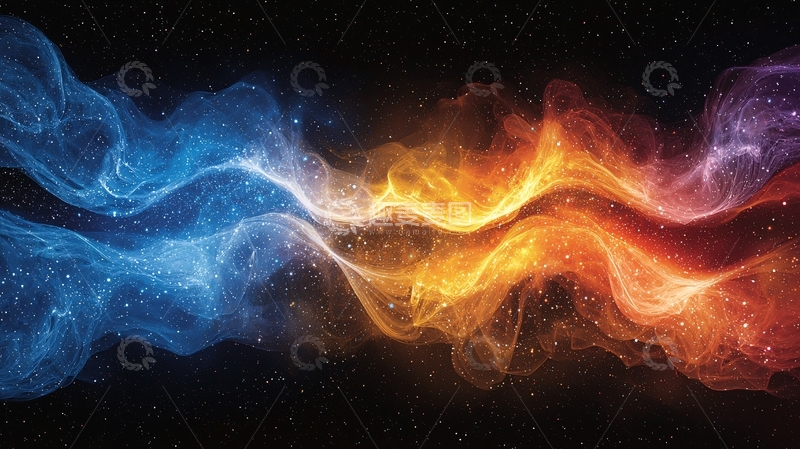 高清大图下载【趣麦麦图】火焰冰霜交织图