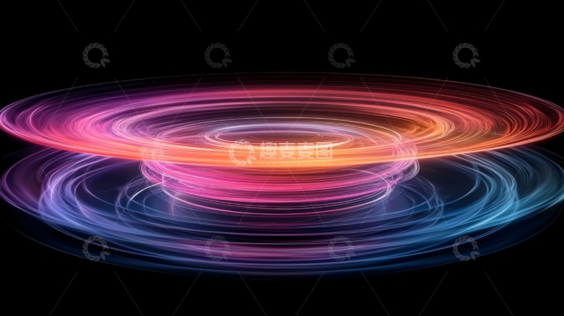 高清大图下载【趣麦麦图】绚丽光圈背景