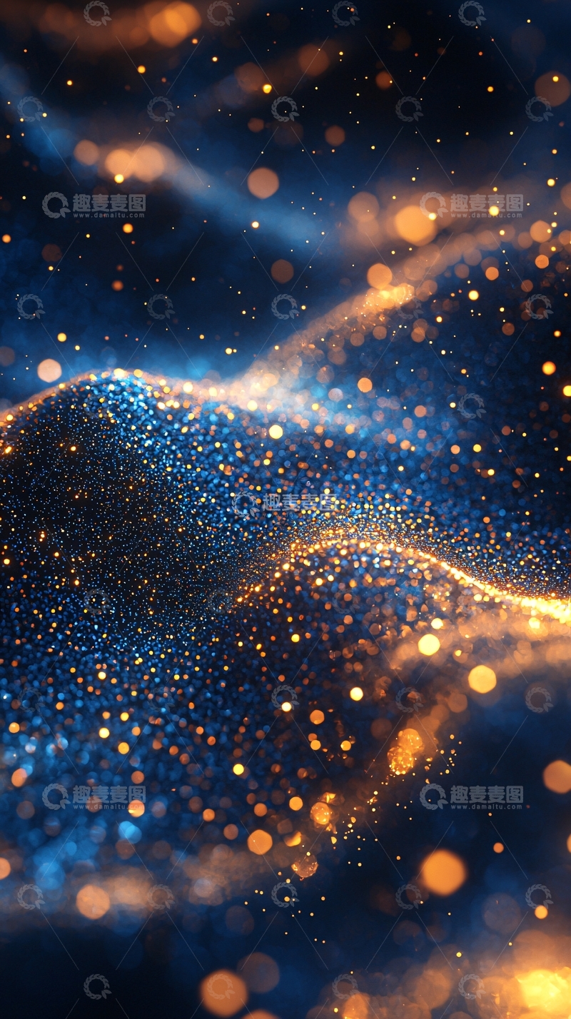 高清大图下载【趣麦麦图】璀璨星光闪耀背景