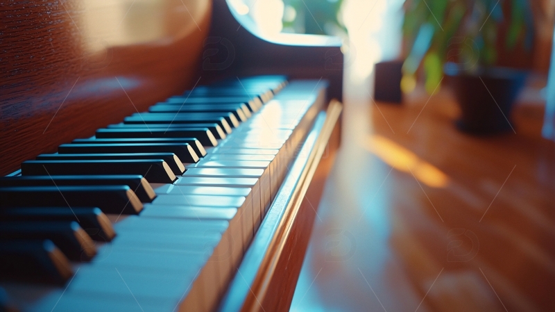 高清大图下载【趣麦麦图】钢琴琴键特写