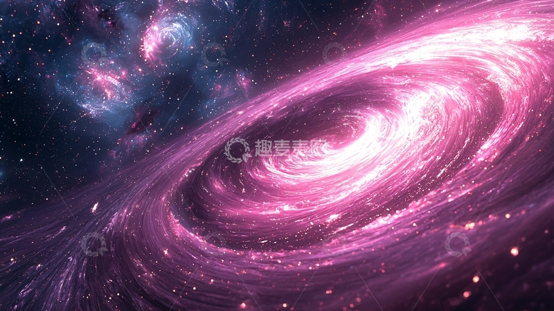 高清大图下载【趣麦麦图】粉色旋涡星系