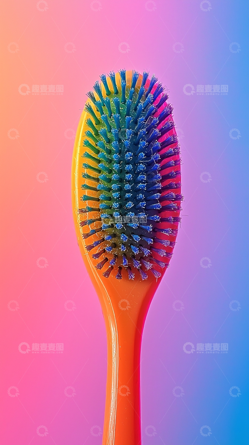 高清大图下载【趣麦麦图】彩虹梳子
