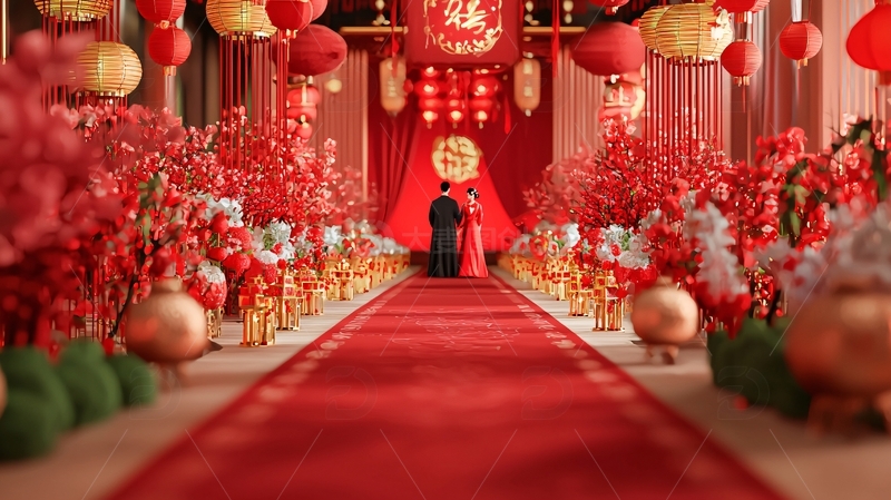 高清大图下载【趣麦麦图】中式婚礼场景