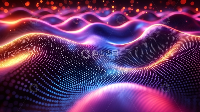 高清大图下载【趣麦麦图】光波能量流动