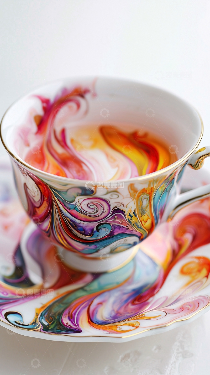 高清大图下载【趣麦麦图】彩色茶杯