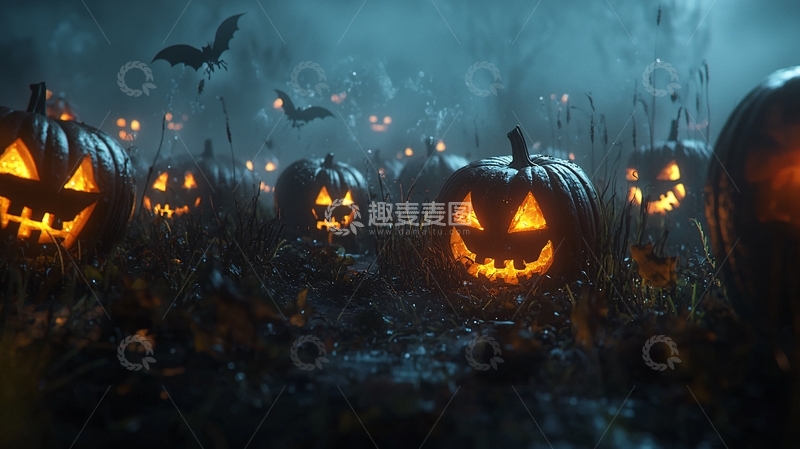 高清大图下载【趣麦麦图】万圣节南瓜灯31
