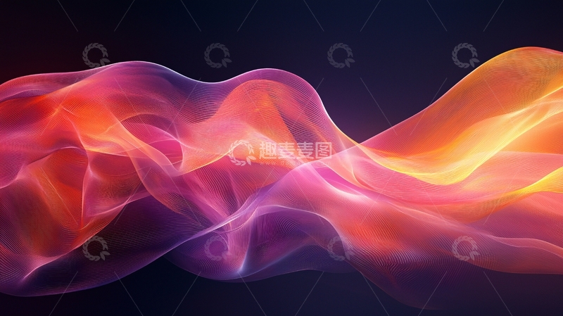 高清大图下载【趣麦麦图】流光溢彩的梦幻烟雾