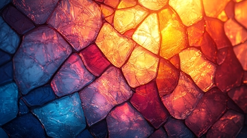 多色马赛克拼接图案