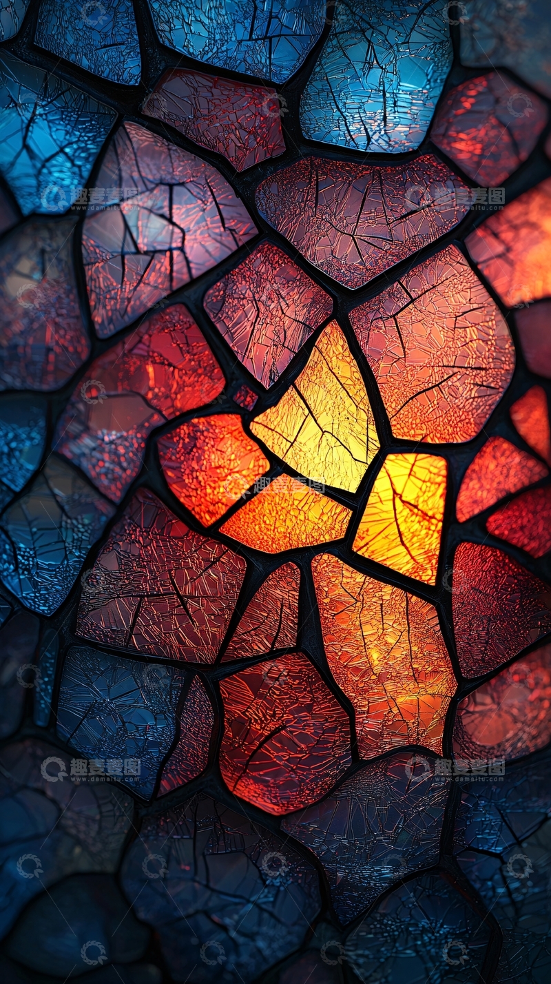 高清大图下载【趣麦麦图】彩色碎石马赛克