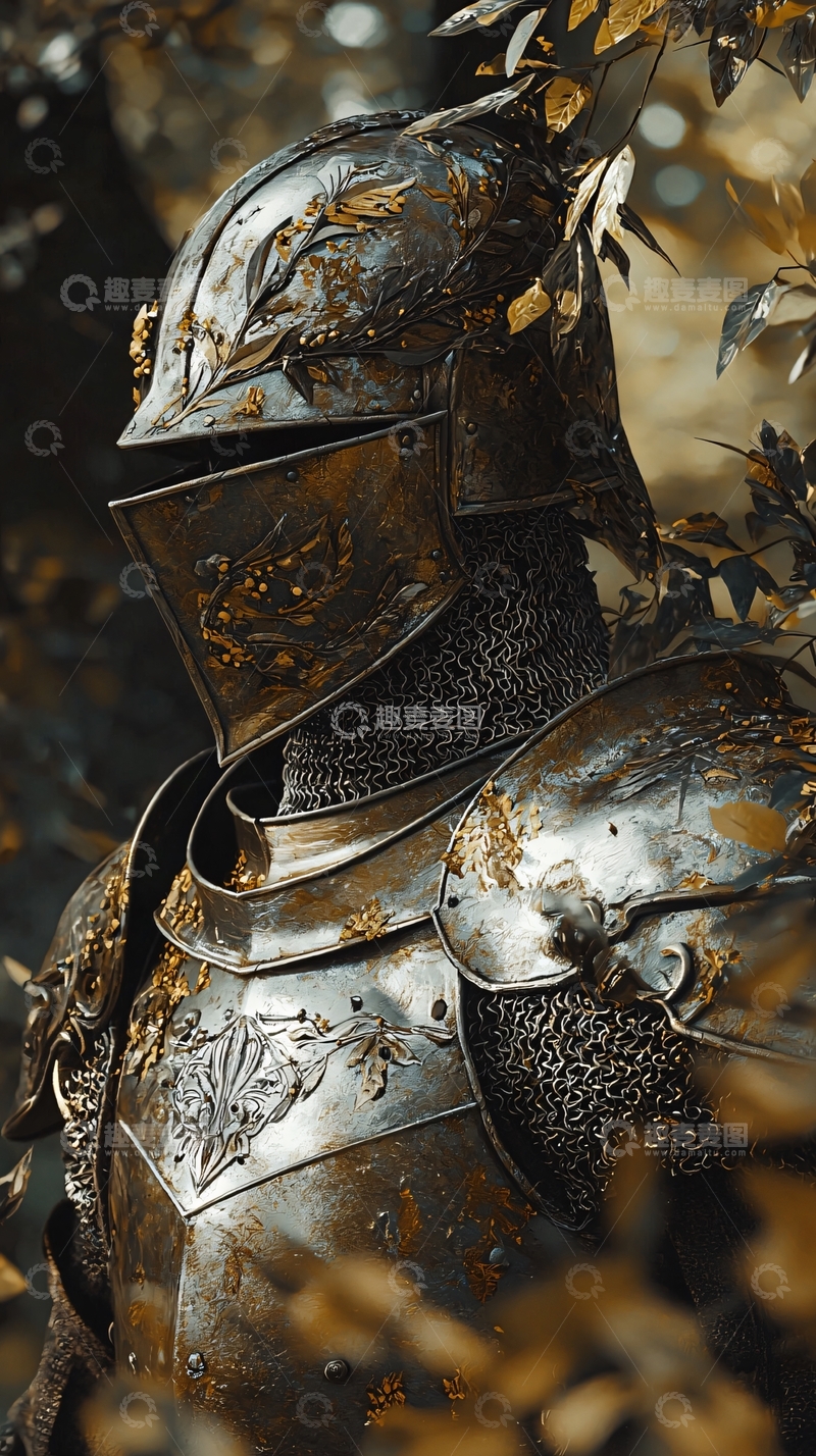 高清大图下载【趣麦麦图】古董盔甲骑士