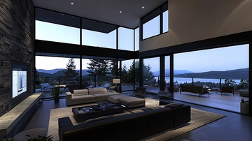 现代简约高层住宅客厅