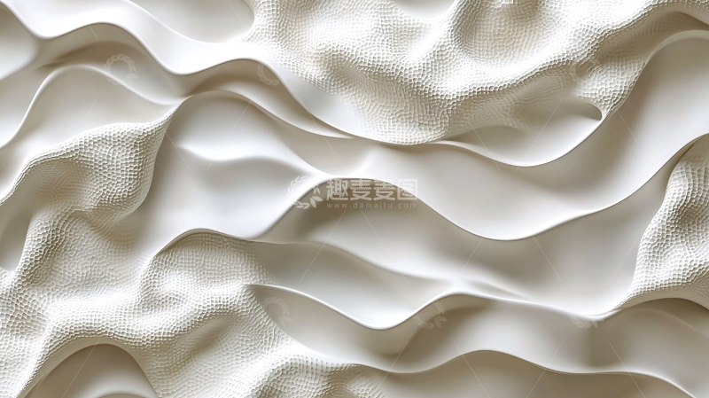 高清大图下载【趣麦麦图】白色波浪起伏纹理