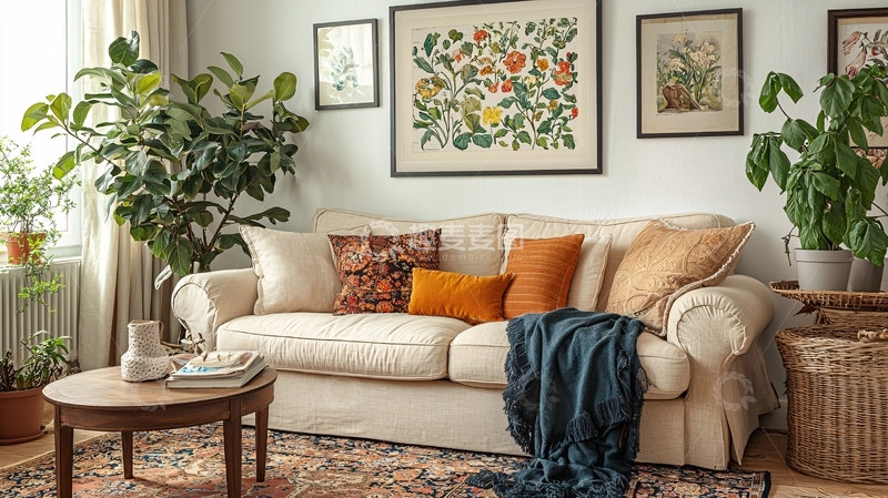 高清大图下载【趣麦麦图】温馨舒适的客厅