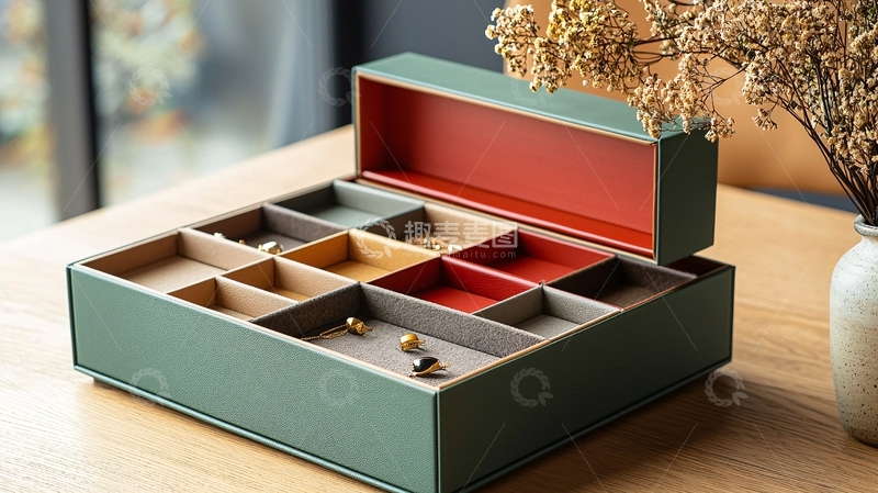 高清大图下载【趣麦麦图】高级皮革首饰盒