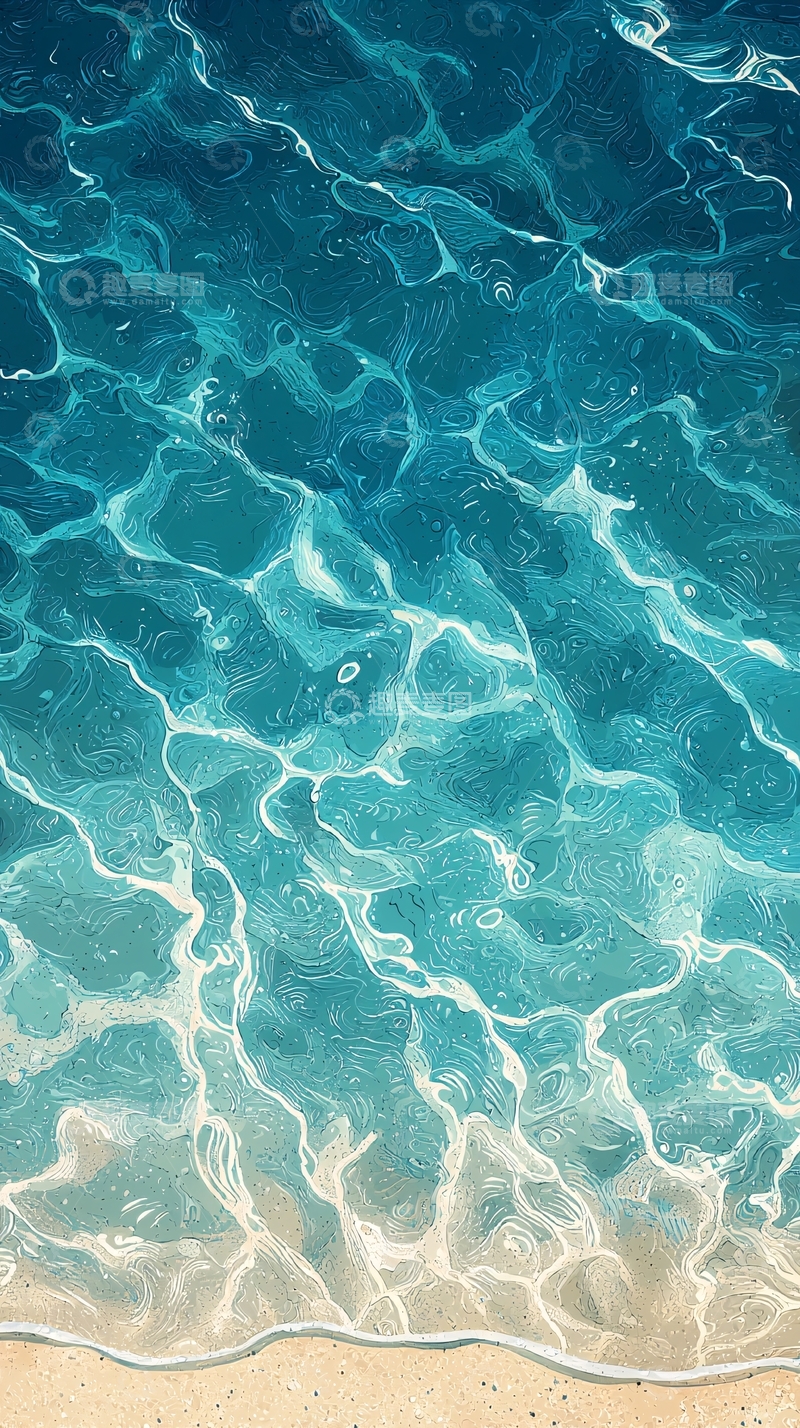 高清大图下载【趣麦麦图】海面波光粼粼