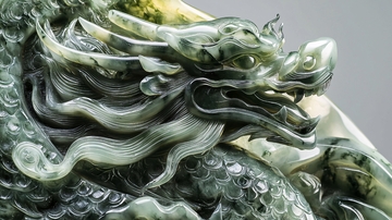 翡翠龙雕刻