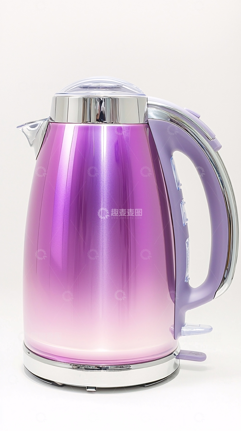 高清大图下载【趣麦麦图】紫色电热水壶