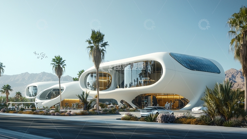 高清大图下载【趣麦麦图】未来主义房屋