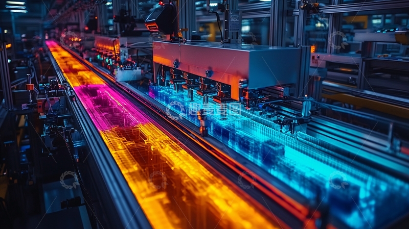 高清大图下载【趣麦麦图】现代工厂生产线