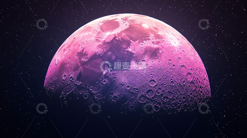 高清大图下载【趣麦麦图】粉色星球