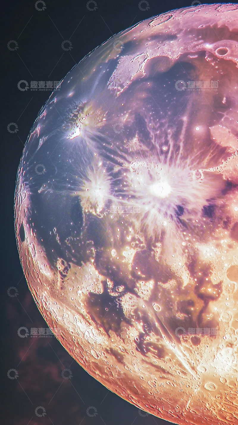 高清大图下载【趣麦麦图】梦幻粉色星球